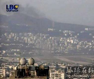 以战机向贝鲁特国际机场发射6枚火箭弹