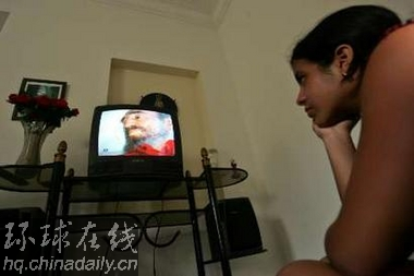 卡翁病后古巴电视台首播视频 为时10分钟