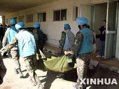四名联合国观察员在黎巴嫩遇难