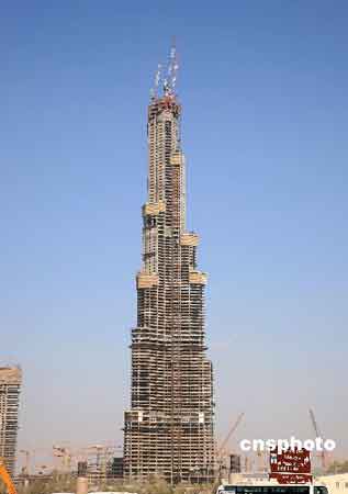 阿联酋迪拜塔将成全球第一高楼