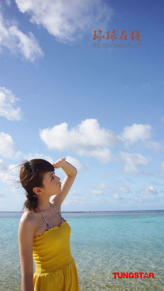 Mandy大胆湿身