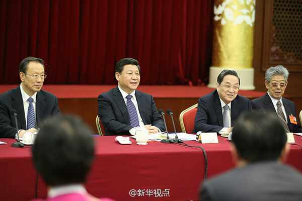 习近平看望政协少数民族界委员