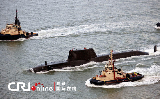 英皇家海军最强大攻击核潜艇海试