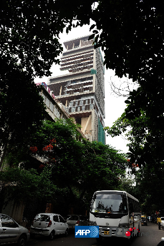 印度首富27层豪宅将完工 价值10亿美元(高清组图)