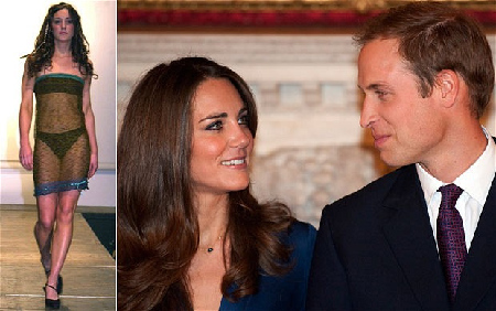 威廉未婚妻凯特透视装走红 有望飙升至10万英镑