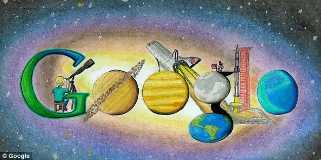 我的梦想在太空！美七岁男童成史上最小谷歌涂鸦作者