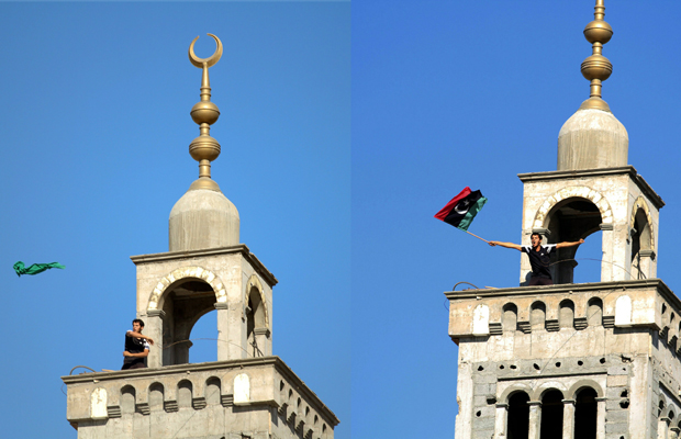 卡扎菲号召支持者拿起武器 据传反对派与政府秘密谈判