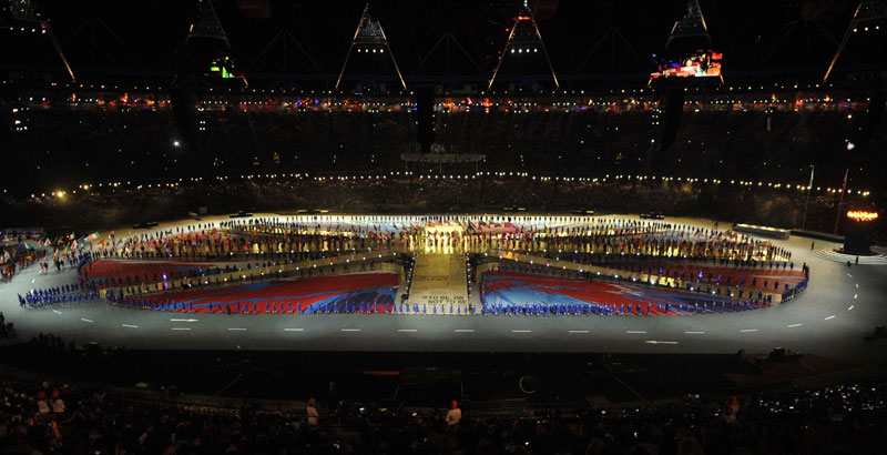 高清：伦敦奥运会闭幕式在“伦敦碗”举行