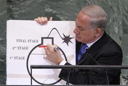 以色列总理内塔尼亚胡给伊朗核问题“划红线”