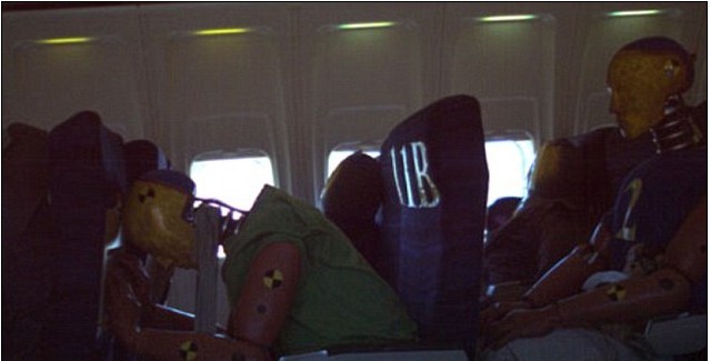 波音727客机坠毁试验显示头等舱乘客更危险