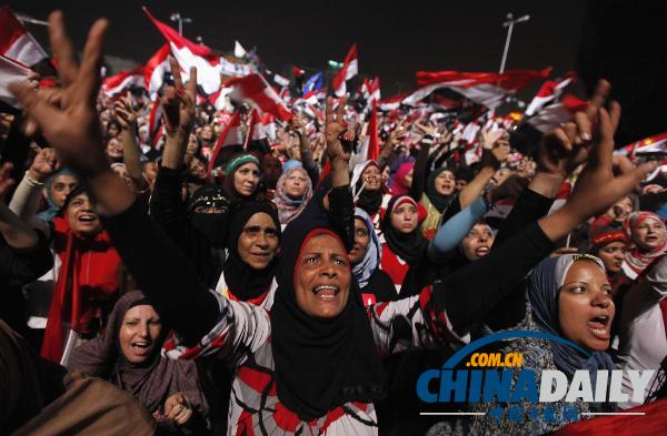 埃及军方宣布穆尔西下台 将提前举行新政府选举
