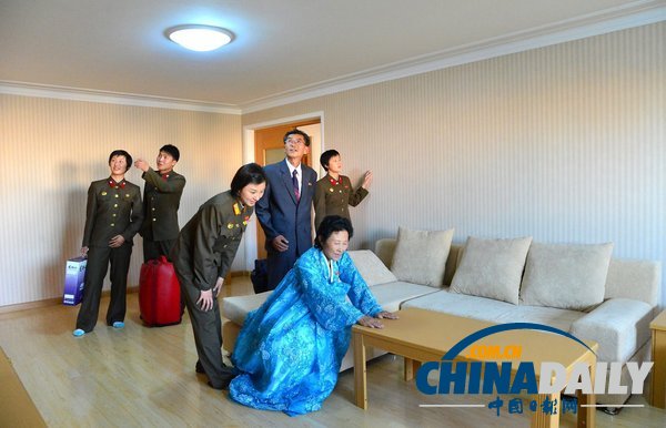 朝鲜运动员获新式住房 金正恩送沙发作礼物
