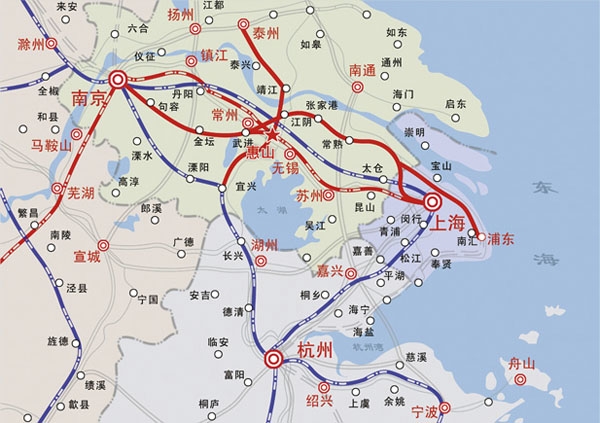 中国地图无锡位置图片