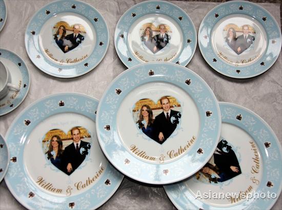 Made in China porcelain for British royal wedding
