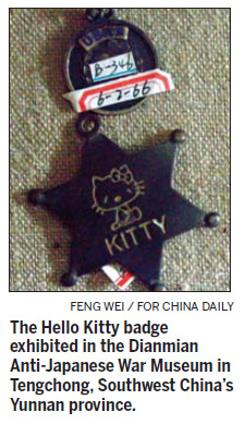 War museum sees red over Hello Kitty photo