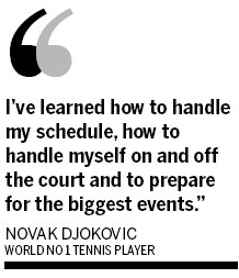 Djokovic doesn't mind being greedy