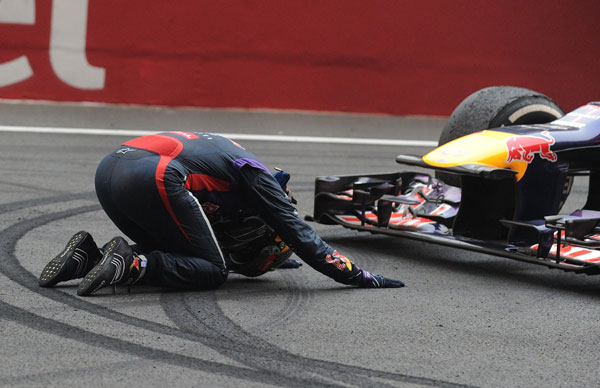 Vettel racing against himself