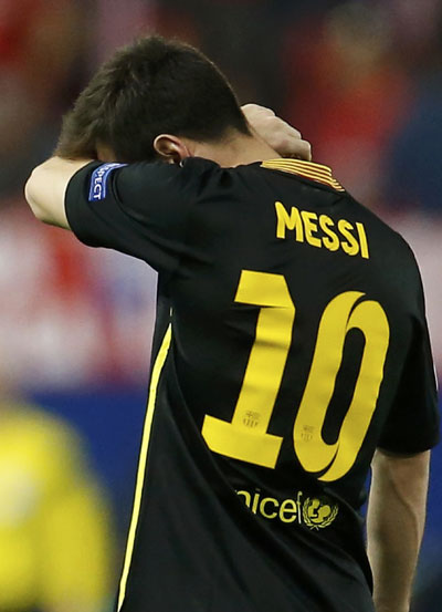 Messi goes missing as Barca crashes out