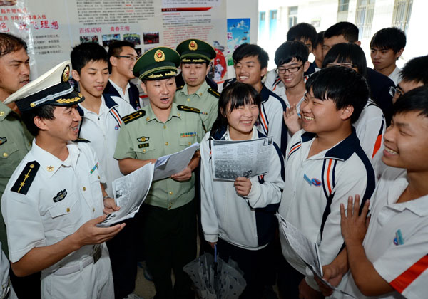 PLA eases standards for recruitment