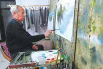 'Knife painting' discovered in city of Dunhua