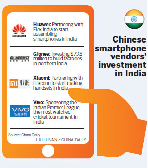 Chinese smartphone vendors investing in India