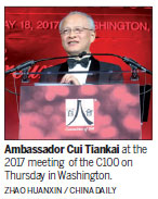 Cui: Belt, Road on peaceful path