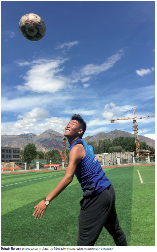 Sports fanatic puts Tibet first