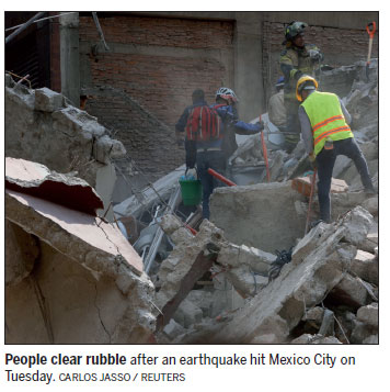 Mexico quake deaths top 120; many aid rescue