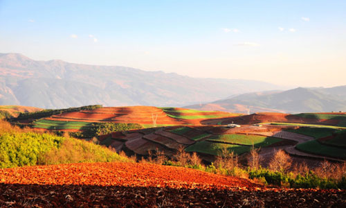 The Color Palette Landscape of Dongchuan, Yunnan