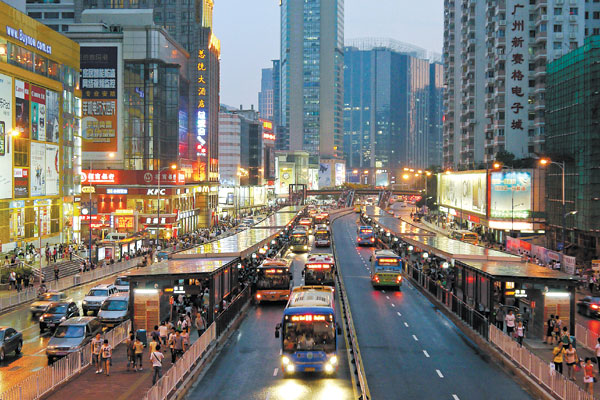 Fast lane in Guangzhou
