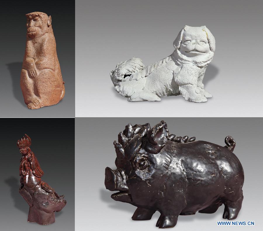 Renowned sculptor's works in Jingdezhen