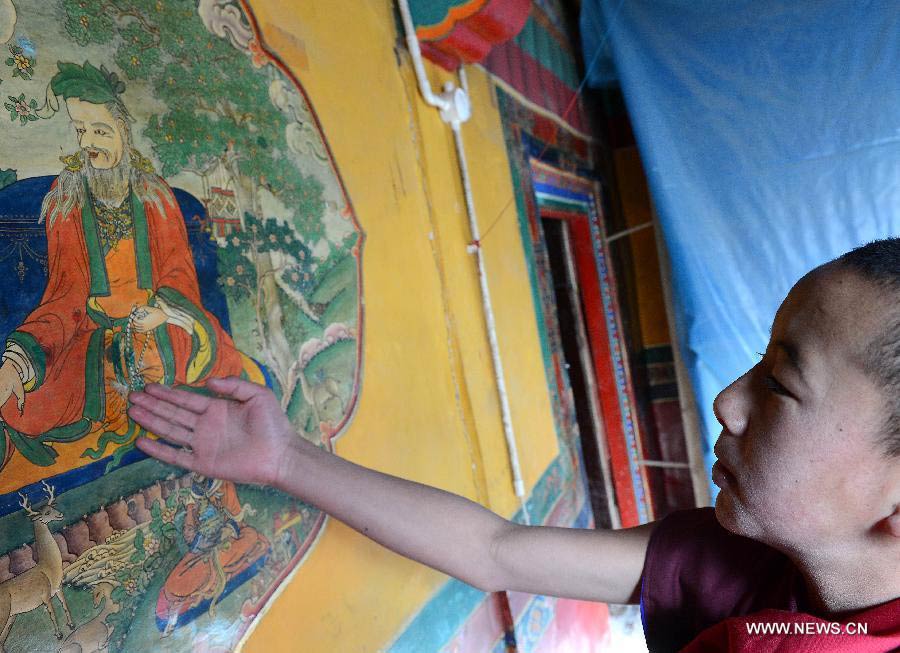 Life of young monks in Tibet
