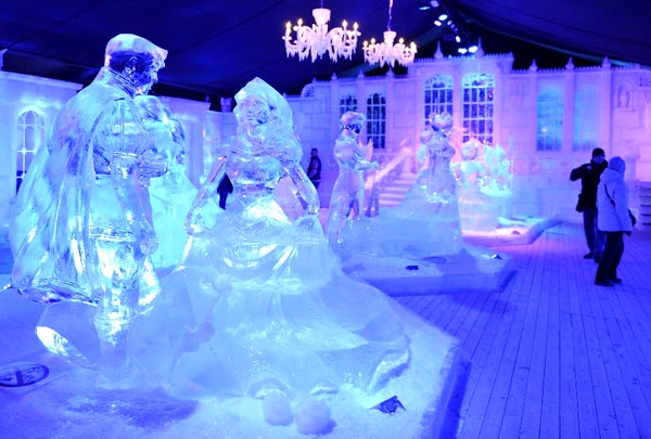 Snow and Ice Sculpture Festival in Belgium