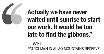 Mountain patrolmen keep record from a distance