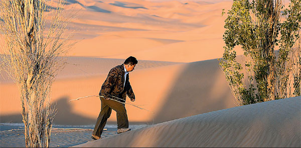 Fishing in the desert