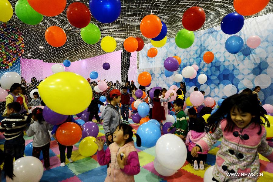 Children play at Balloon Carnival
