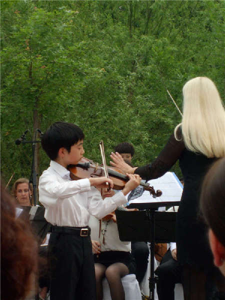 Young violinist takes a bow on international stage