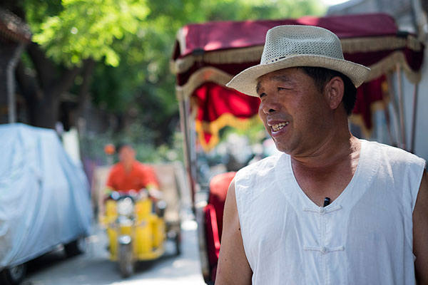 Rickshaw driver eyewitness to steady change in hutongs