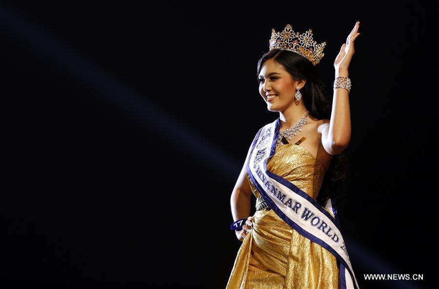 Ei Kyawt Khaing wins crown of Miss Myanmar World 2017