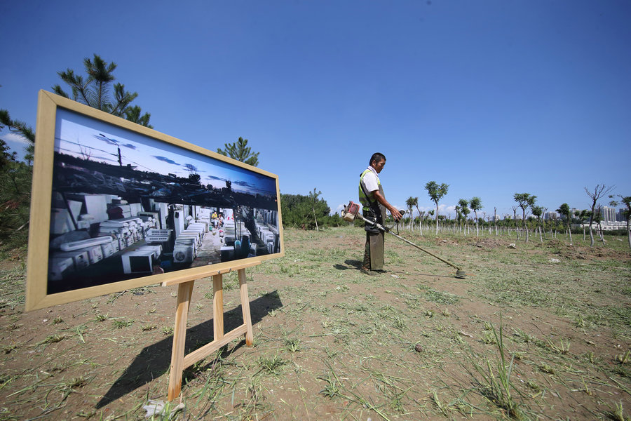 Clean villages on former dumps