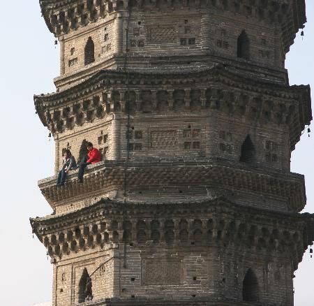 Attractions: 10,000 Buddha Pagoda in Mengcheng county