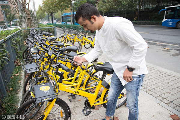 Ofo to share big data of bicycles with 200 Chinese cities