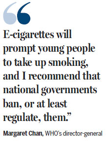 Tougher controls urged for e-cigarettes