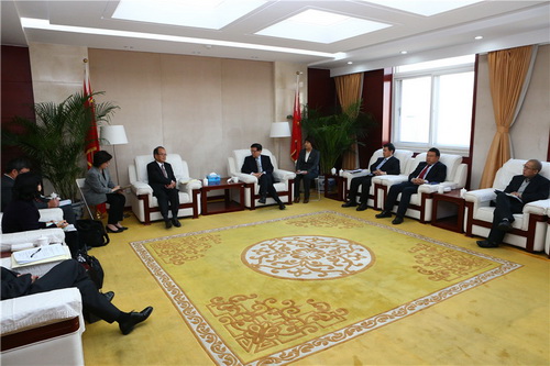 President Li Wei meets with head of Japan-China Economic Association