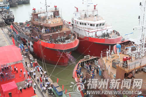 荷兰5艘海洋船在东南造船厂命名