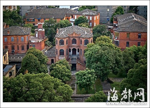 福州小伙子历时半年　手绘仓山老洋房地图(组图)