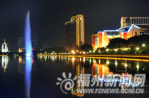 榕城灯光夜景璀璨“醉”人