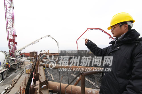 琅岐闽江大桥完成主塔墩基础施工　转入塔座施工