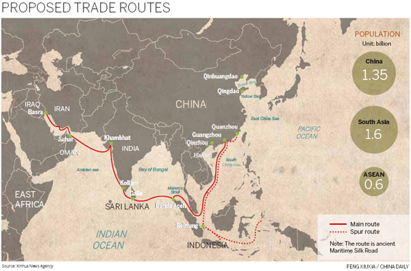 Cities seek hub status on Maritime Silk Road