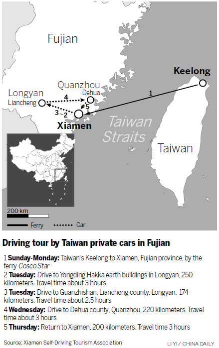 First private cars from Taiwan roll into mainland for visit